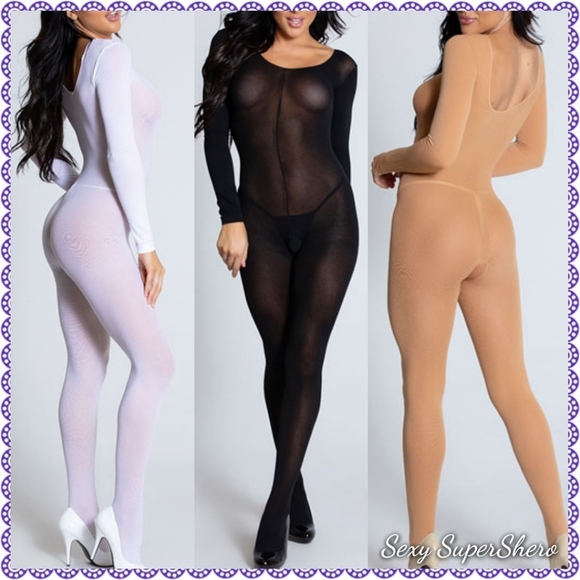 🆕Cuddle Season LS Open Crotch Lingerie Bodystocki - Picture 15 of 15